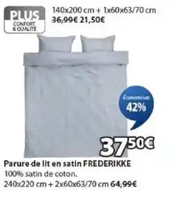 JYSK FREDERIKKE Parure de lit en satin offre