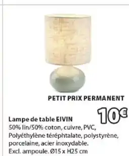 JYSK EIVIN Lampe de table offre