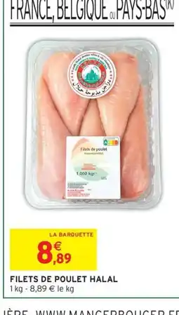 Intermarché Express Filets de poulet halal offre