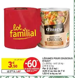 Intermarché Express D'AUCY Légumes pour couscous offre