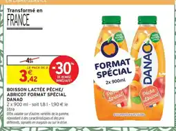 Intermarché Express DANAO Boisson lactée pêche/ abricot format spécial offre