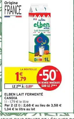Intermarché Express CANDIA Elben lait fermenté offre