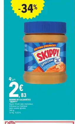 E.Leclerc SKIPPY Beurre de cacahuètes offre