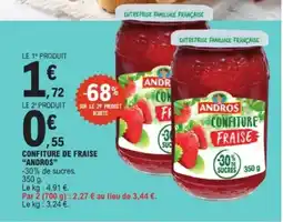E.Leclerc ANDROS Confiture de fraise offre