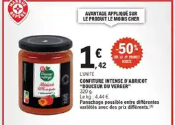 E.Leclerc DOUCEUR DU VERGER Confiture intense d'abricot offre