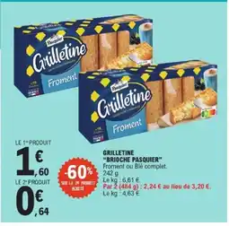 E.Leclerc PASQUIER Grilletine brioche offre