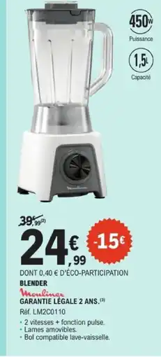 E.Leclerc MOULINEX Blender offre