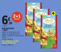 E.Leclerc LINDT Mini moulages offre