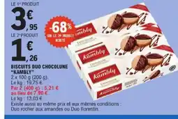 E.Leclerc KAMBLY Biscuits duo chocolune offre