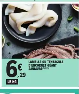 E.Leclerc Lamelle ou tentacule d'encornet géant saumure offre