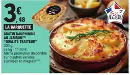E.Leclerc QUALITÉ TRAITEUR Gratin dauphinois au jambon offre