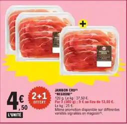 E.Leclerc NEGRONI Jambon cru offre