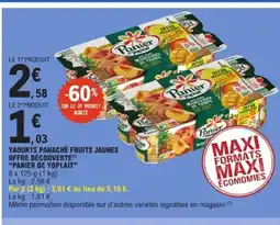 E.Leclerc PANIER DE YOPLAIT Yaourts panaché fruits jaunes offre découverte offre