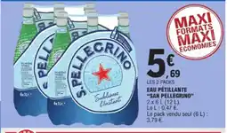 E.Leclerc SAN PELLEGRINO Eau pétillante offre