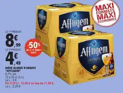 E.Leclerc AFFLIGEM Bière blonde d'abbaye offre