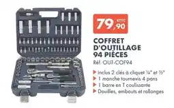 Autodistribution Coffret d'outillage 94 pièces offre