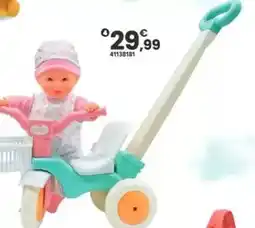 JouéClub Cerise & capucine - mon poupon en tricycle offre