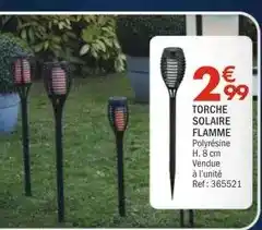 La Foir'Fouille Torche solaire flamme offre