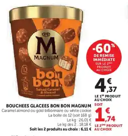 Super U Bouchees glacees bon bon magnum offre