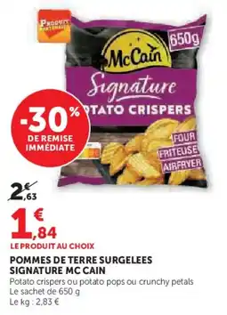 Super U Pommes de terre surgelees signature mc cain offre