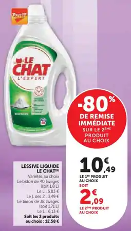 Super U Lessive liquide le chat offre
