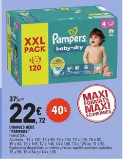 E.Leclerc PAMPERS Changes bébé offre