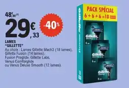 E.Leclerc GILLETTE Lames offre