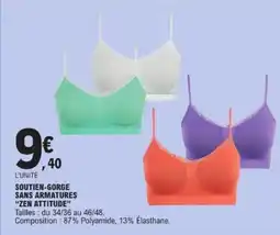 E.Leclerc ZEN ATTITUDE Soutien-gorge sans armatures offre