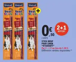 E.Leclerc VITAKRAFT Stick bœuf pour chien offre