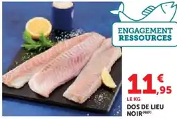 Super U Dos de lieu noir offre