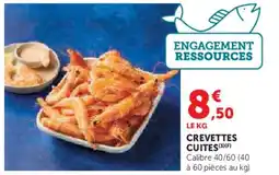 Super U Crevettes cuites offre