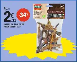 E.Leclerc RIGA ESSENTIAL Pattes de poulet x7 offre