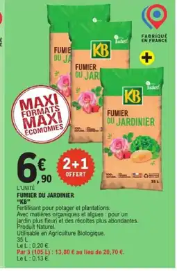 E.Leclerc KB Fumier du jarnier offre