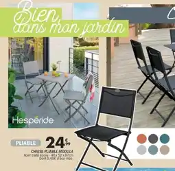 La Foir'Fouille HESPÉRIDE Chaise pliable modula offre