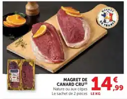 Super U Magret de canard cru offre