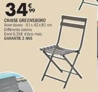 La Foir'Fouille Chaise greensboro offre