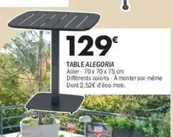 La Foir'Fouille Table alegoria offre
