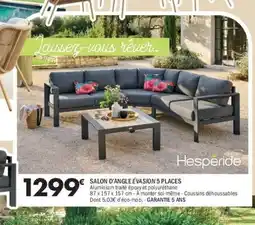 La Foir'Fouille HESPÉRIDE Salon d'angle évasion 5 places offre
