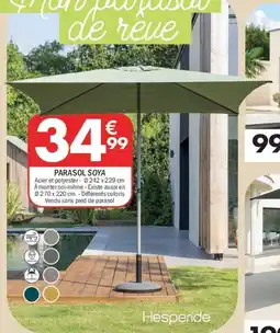 La Foir'Fouille HESPÉRIDE Parasol soya offre