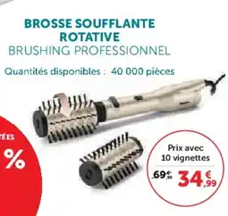 Super U Brosse soufflante rotative brushing professionnel offre