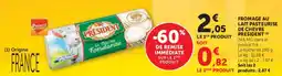 Super U Fromage au lait pasteurise de chevre president offre