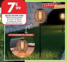 La Foir'Fouille Balise solaire cuba offre