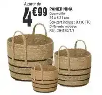 La Foir'Fouille Panier nina offre