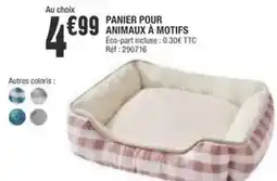 La Foir'Fouille Panier pour animaux à motifs offre