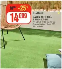 La Foir'Fouille Gazon artificiel 7 mm offre