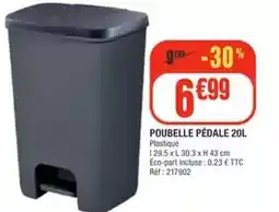 La Foir'Fouille Poubelle pédale 20l offre