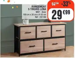 La Foir'Fouille Rangement 5 tiroirs leña offre