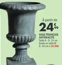 La Foir'Fouille Vase francais anthracite offre