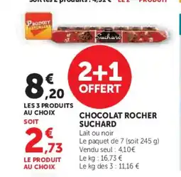 Hyper U ROCHER SUCHARD Chocolat offre