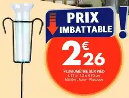 La Foir'Fouille Pluvimétre sur pied offre